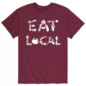 Мужская футболка Eat Local Icons Licensed Character