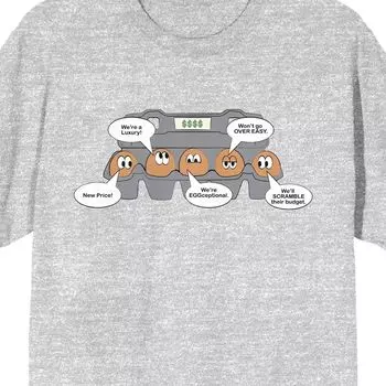 Мужская футболка Eggspensive Eggs Chat Bubble с рисунком Licensed Character