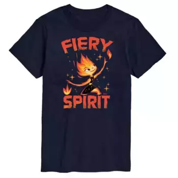 Мужская футболка Elemental Fiery Spirit Licensed Character, синий