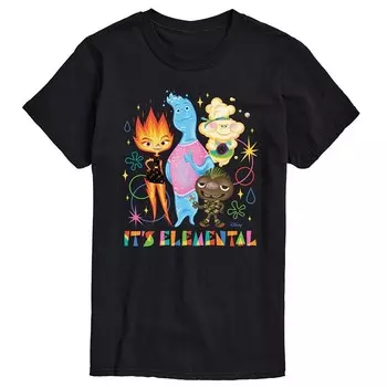 Мужская футболка Elemental Licensed Character, черный
