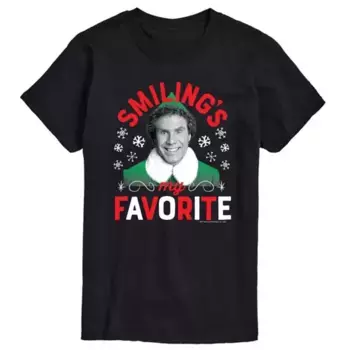 Мужская футболка Elf Smilings "Моя любимая" Licensed Character, черный