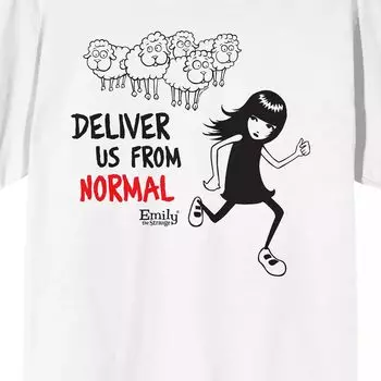 Мужская футболка Emily The Strange Deliver Us From Normal Licensed Character