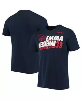Мужская футболка emma meesseman navy washington mystics name and number performance Nike, синий