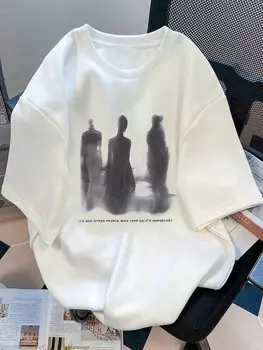 Мужская футболка EMRG с короткими рукавами, портретом и надписью Manfinity, белый