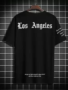 Мужская футболка EMRG с принтом и надписью Manfinity, черный