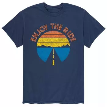 Мужская футболка Enjoy The Ride Road Sunset Licensed Character