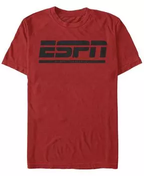 Мужская футболка ESPN Bristol с короткими рукавами и круглым вырезом Fifth Sun, красный