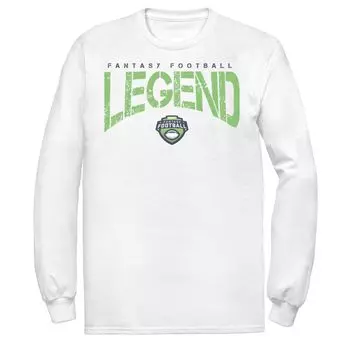 Мужская футболка ESPN Fantasy Football Legend с длинными рукавами и текстом Licensed Character