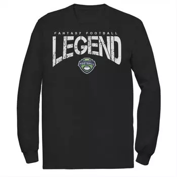 Мужская футболка ESPN Fantasy Football Legend с длинными рукавами и текстом Licensed Character