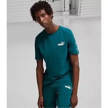Мужская футболка ess+ с лентой Puma, синий