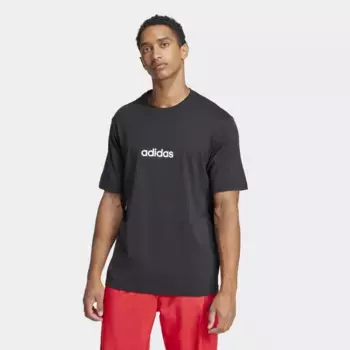 Мужская футболка Essentials Linear Single Jersey Adidas, чёрный