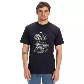 Мужская футболка Eved Tuned Out Quiksilver, тёмно-синий