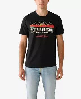 Мужская футболка Explore Arch с коротким рукавом True Religion, черный