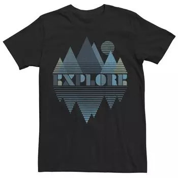 Мужская футболка Explore Orange Colors в градиентную полоску Licensed Character