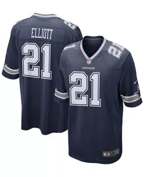 Мужская футболка ezekiel elliott dallas cowboys game team Nike, синий