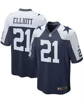 Мужская футболка ezekiel elliott navy dallas cowboys alternate game team Nike, синий