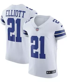Мужская футболка ezekiel elliott white dallas cowboys vapor elite Nike, белый
