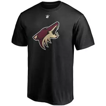 Мужская футболка Fanatics с брендом Paul Bissonnette, черная, Arizona Coyotes, аутентичная футболка с именем и номером игрока в отставке