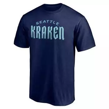 Мужская футболка Fanatics Seattle Kraken с надписью