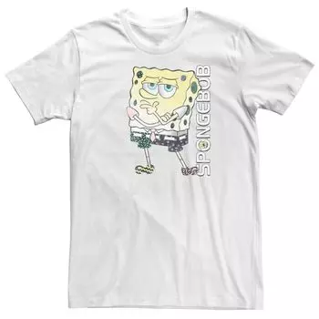 Мужская футболка Fancy Pose с множеством узоров в виде Губки Боба Licensed Character