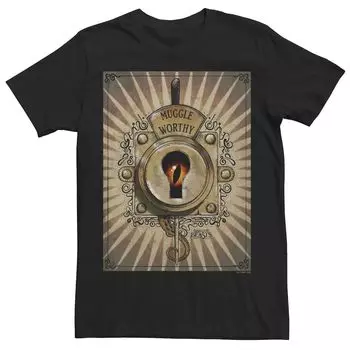 Мужская футболка Fantastic Beast Grindelwald Muggle Worthy Keyhole Tee Licensed Character