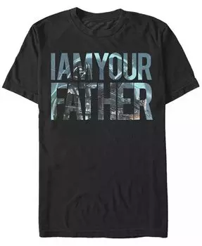 Мужская футболка Father Time с коротким рукавом и круглым вырезом Fifth Sun, черный