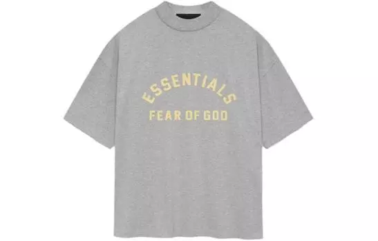 Мужская футболка Fear of God Essentials, Светлый Хизер Серый