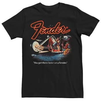 Мужская футболка Fender Get You Faster Licensed Character, черный