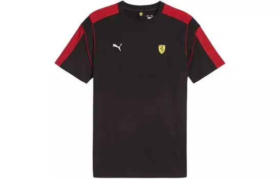 Мужская футболка Ferrari черного цвета Puma, черный