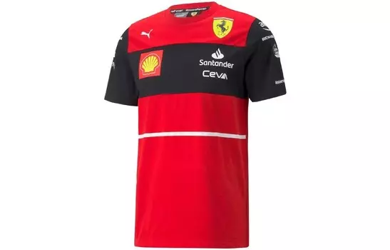Мужская футболка Ferrari, красная Puma, красный