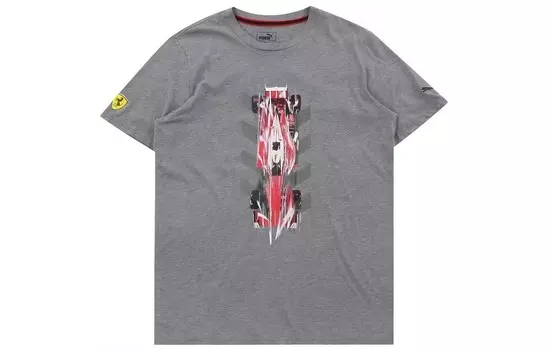 Мужская футболка Ferrari серая Puma, серый