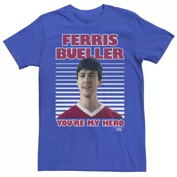 Мужская футболка Ferris Bueller's Day Off Cameron You're My Hero Licensed Character