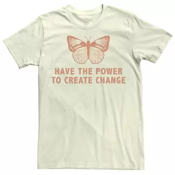 Мужская футболка Fifth Sun Have The Power to Create Change Butterfly Licensed Character