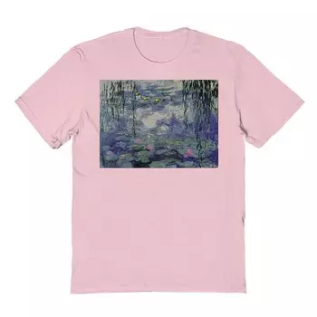 Мужская футболка Fine Art с рисунком Water Lillies Licensed Character, розовый