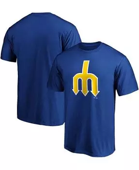 Мужская футболка Forbes Team Royal Seattle Mariners Cooperstown Collection Fanatics, синий