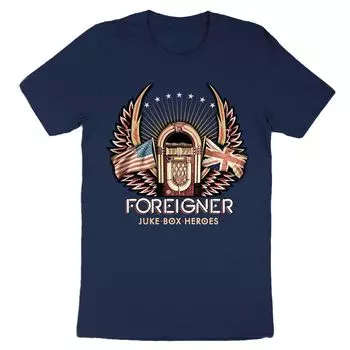 Мужская футболка Foreigner Jukebox Hero Licensed Character