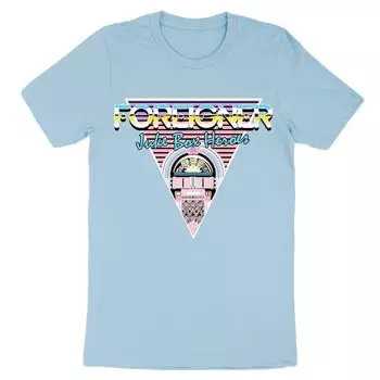 Мужская футболка Foreigner Jukebox Heroes 80s Licensed Character