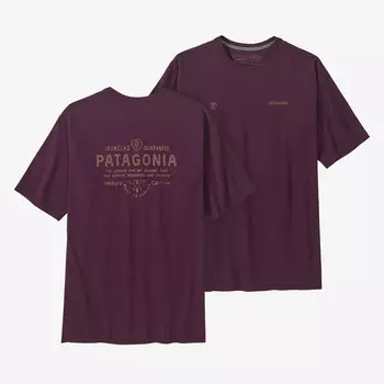 Мужская футболка Forge Mark Responsibili Patagonia, цвет Night Plum