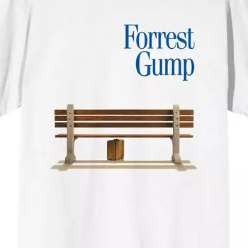 Мужская футболка Forrest Gump Bus Stop Bench Licensed Character