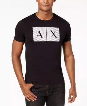 Мужская футболка Foundation Triangulation Armani Exchange, черный