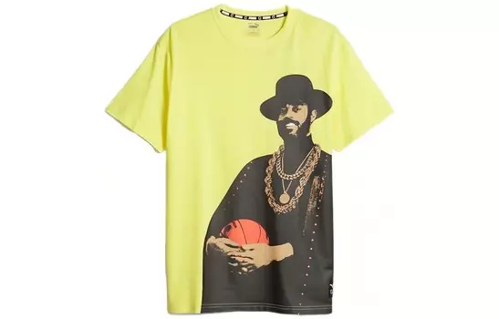 Мужская футболка Franchise, желтая Puma, желтый