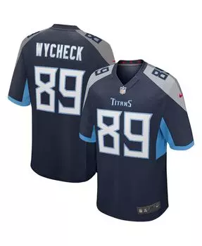 Мужская футболка Фрэнка Вайчека темно-синего цвета для игрока в отставке Tennessee Titans Game Nike