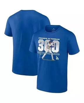 Мужская футболка Freddie Freeman Royal Los Angeles Dodgers 300 Career Home Runs Fanatics, синий