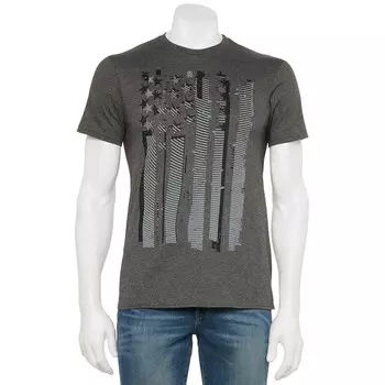 Мужская футболка Freedom с глитчем Licensed Character, цвет Charcoal Heather