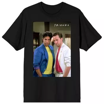 Мужская футболка Friends Ross & Chandler Licensed Character, черный