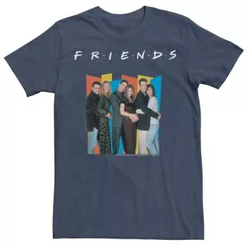 Мужская футболка Friends с геометрическим рисунком Group Shot Licensed Character