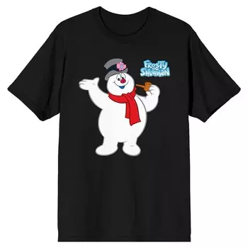 Мужская футболка Frosty The Snowman развевающаяся Licensed Character, черный