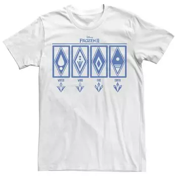 Мужская футболка Frozen 2 Elemental Panels Disney
