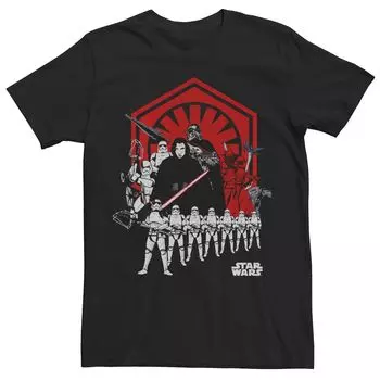 Мужская футболка Футболка Last Jedi Kylo Ren First Order Assemble, Черная Star Wars, черный