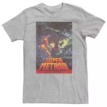 Мужская футболка-футболка Nintendo Samus Super Metroid Licensed Character